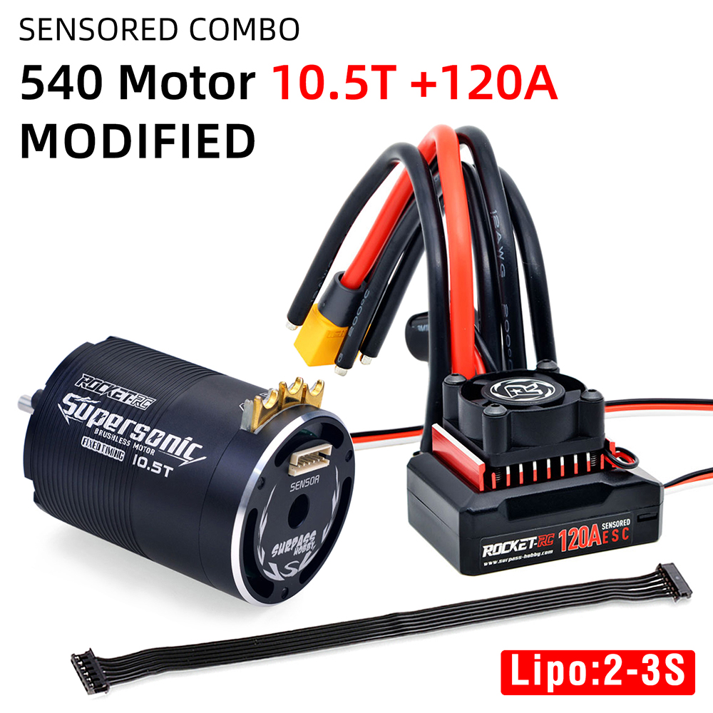 L*H様 ROCKET RC THUNDER 540 & ESCセット Rocket-RC Thunder 540 Sensored Brushless Motor 10.5 /13.5T