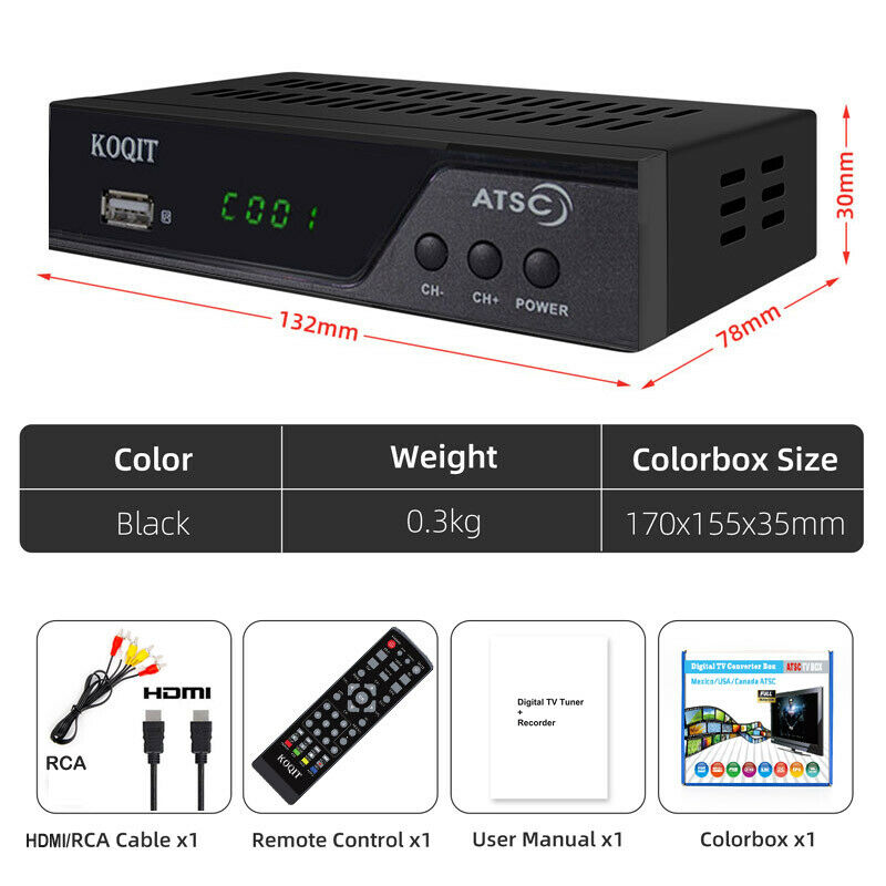 digital to analog video converter for antenna