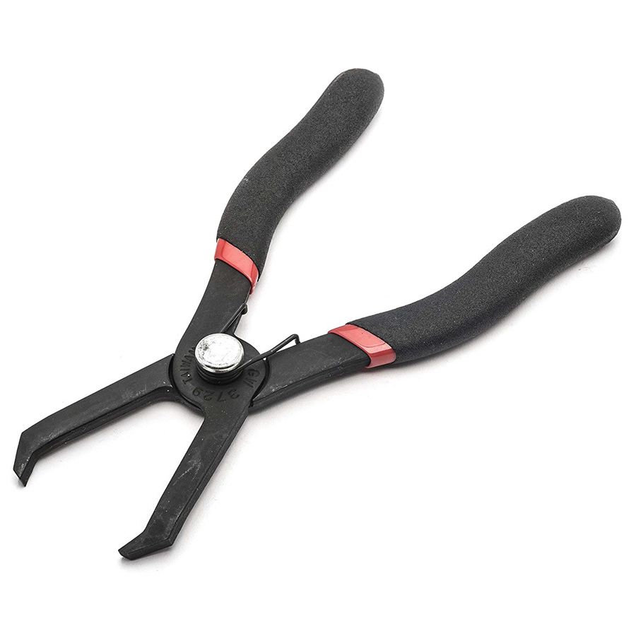 Autos Black Steel 30° Push Retainer Pin Plier Remove Center Pin