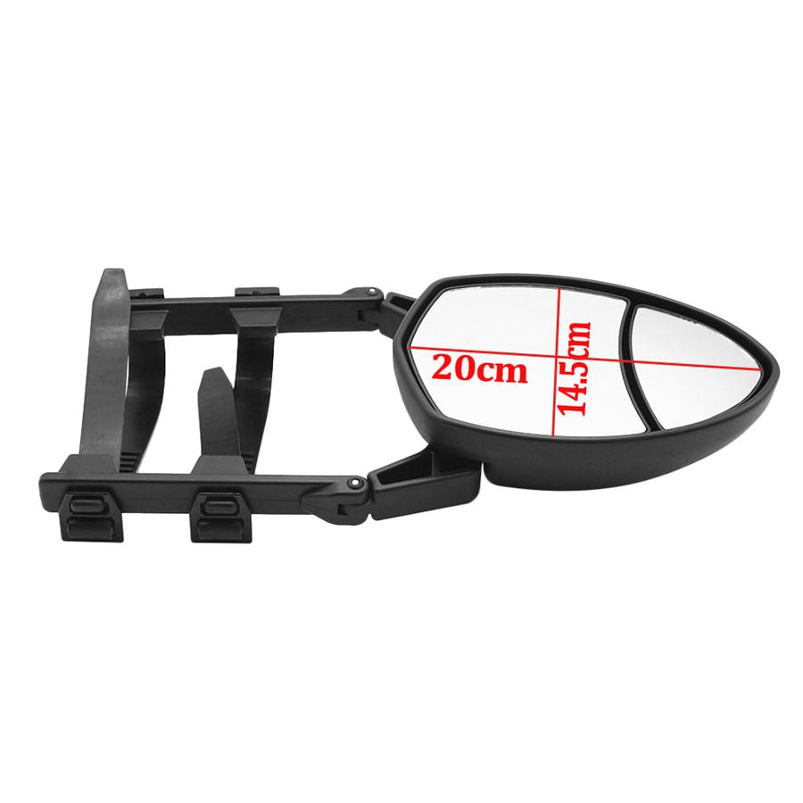 Universal Caravan Large Feld of View Mirror Modification Wing Side Mirror Extensions for Trailer,180X123Mm,1Xmirror 2X Universal Car Auxiliary Towing Mirrors