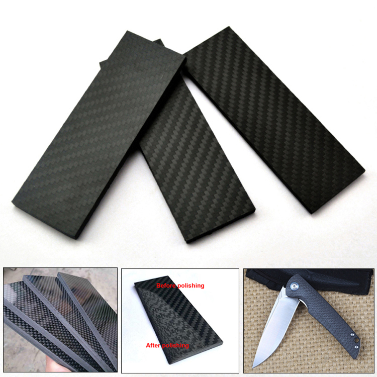 3K Carbon Fiber Knife Handle Sword Gun Scale Slab Material DIY Making