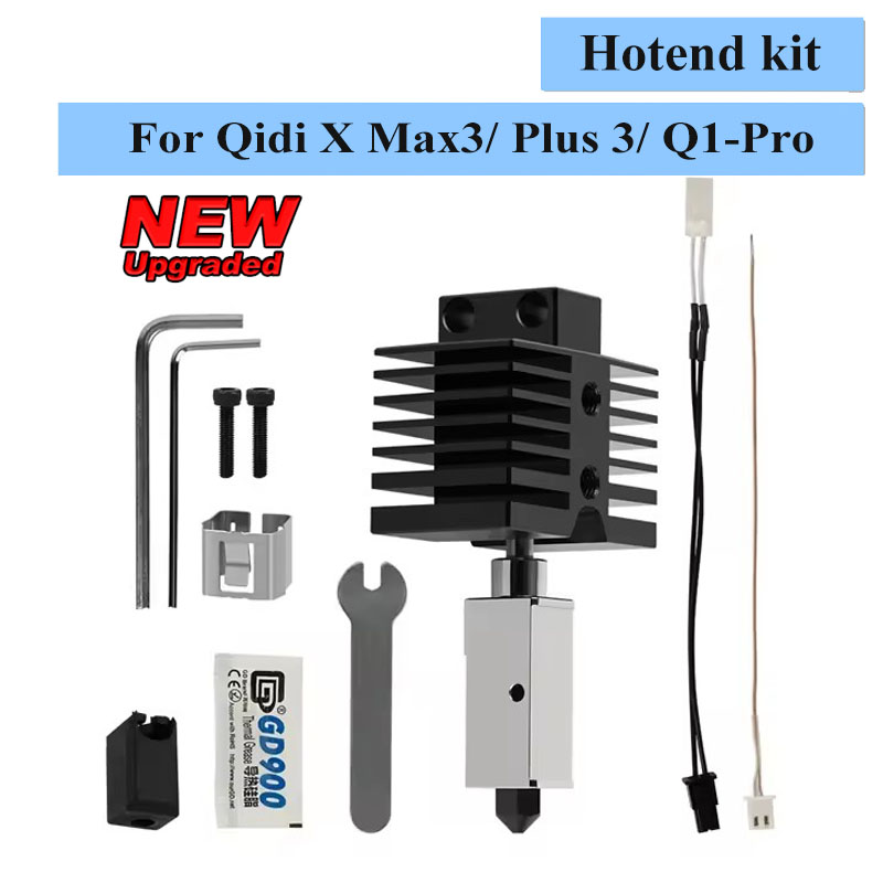 Upgrade Hotend For Qidi X Max3/ Plus 3/Q1-Pro Hardened Steel