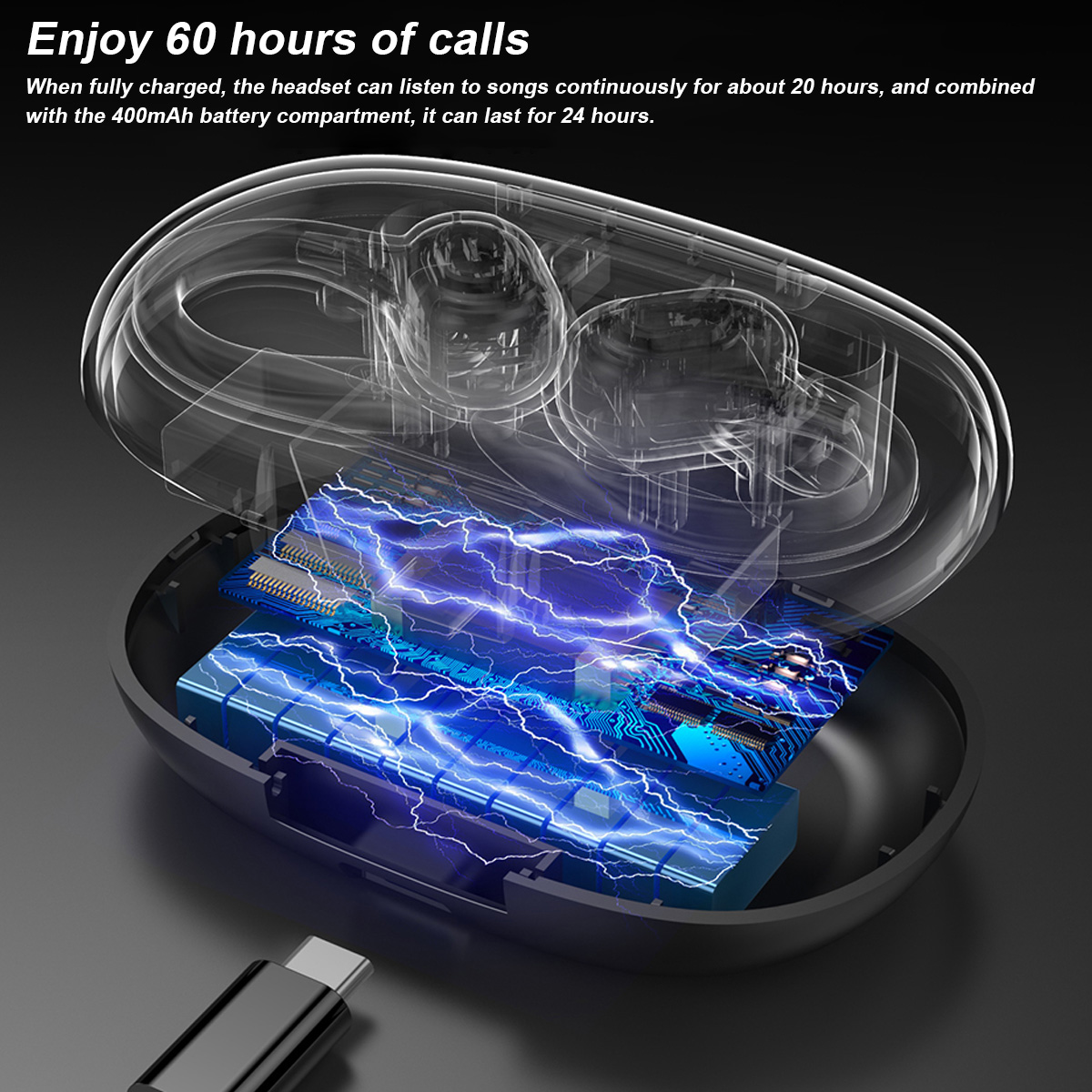 TWS Bluetooth 5.0 Headset Wireless Earphones Earbuds Sports Stereo Headphones