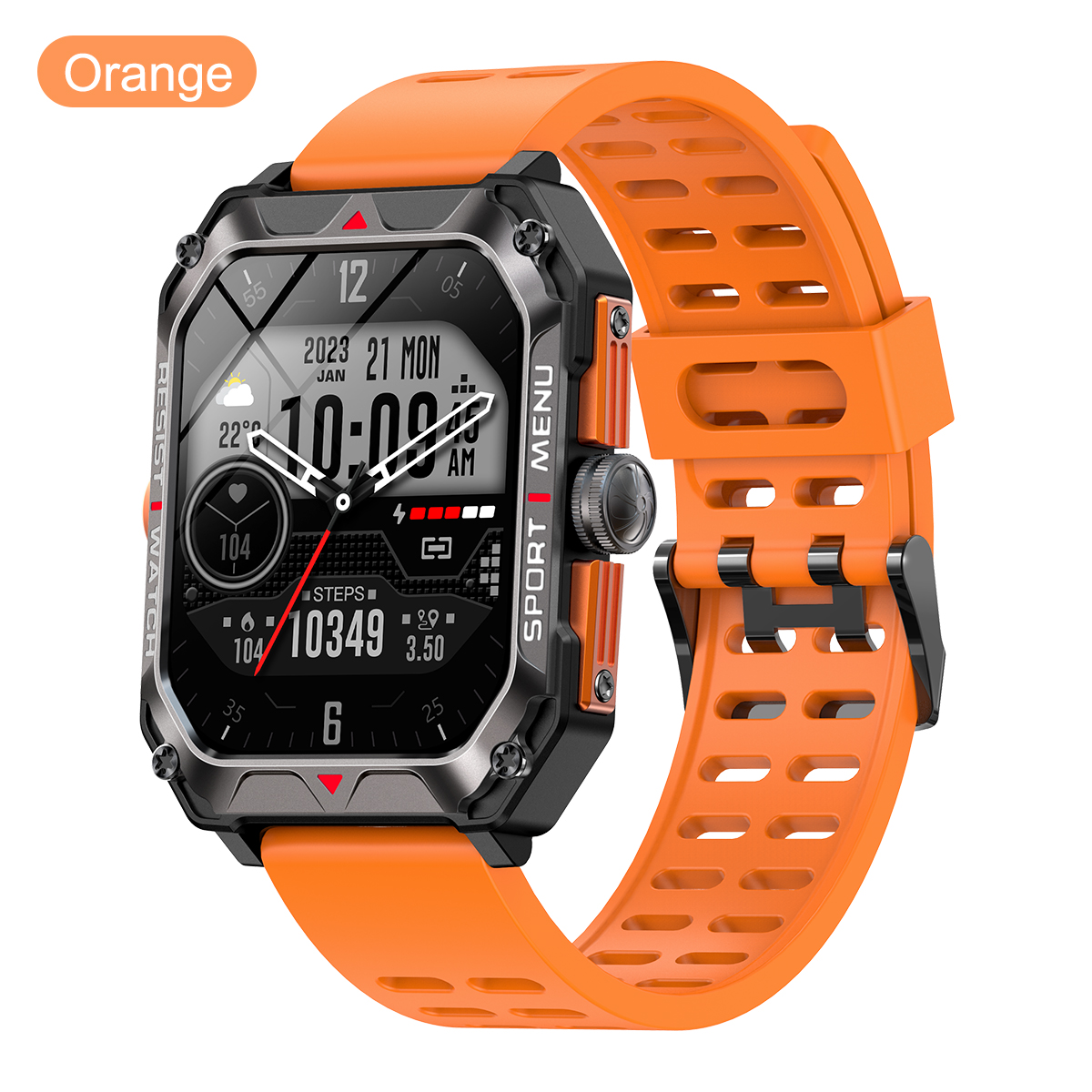H22 Sport Watch IP68 WAterproof | 400mAh Long Battery Life | 8763EWE | 128M RAM | Bluetooth 5.2 | 2.02" Large Screen | 123+ Sports Mode 21