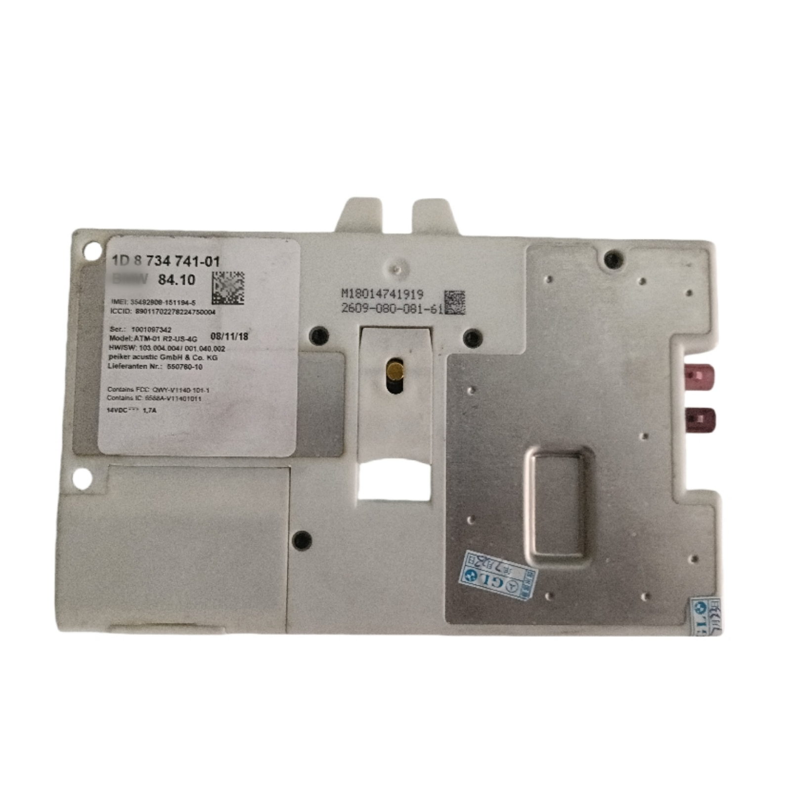 OEM 9843936 For BMW F15 F36 F44 G01 Telematics Control Unit Module