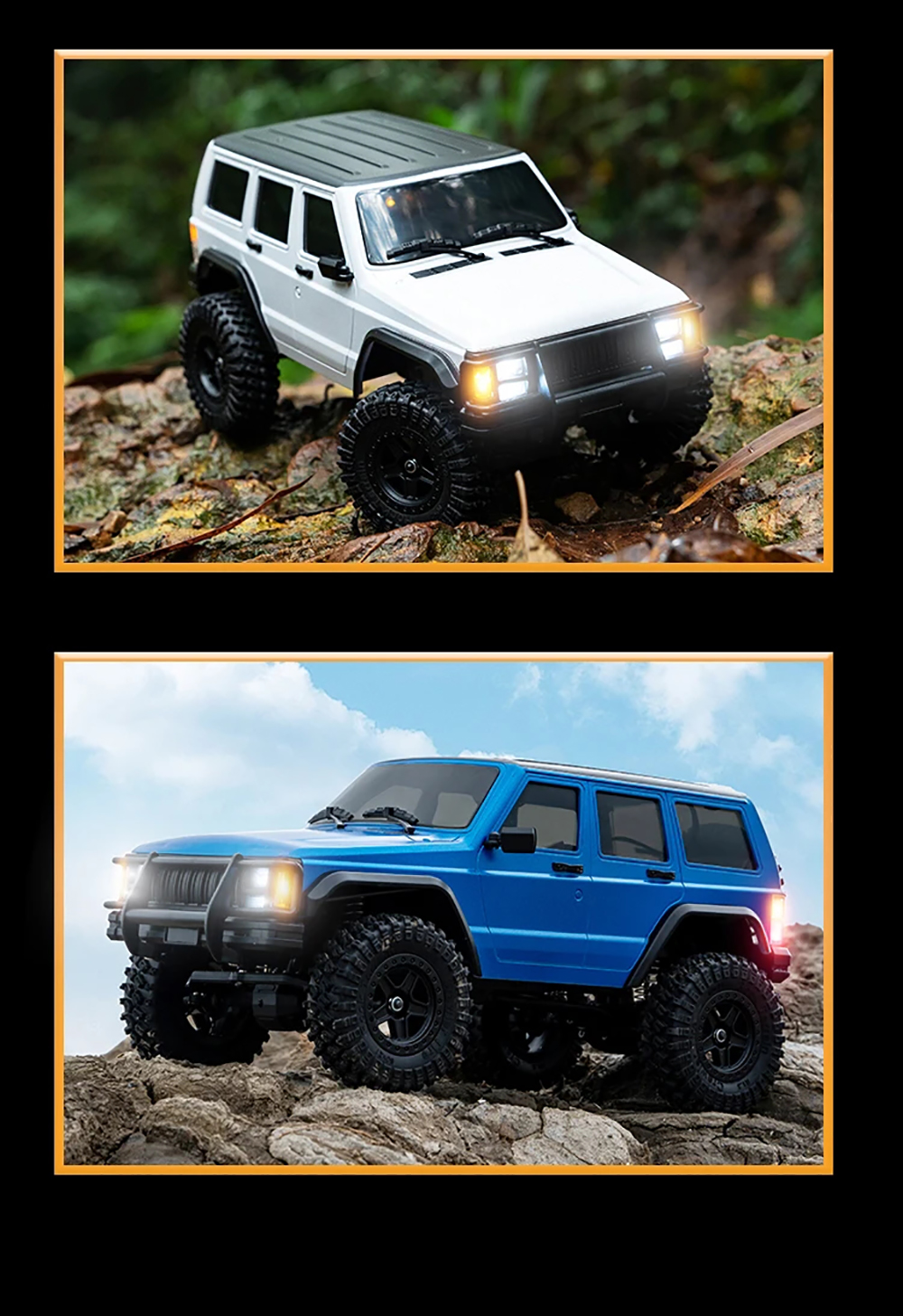 2.4Ghz RC Crawler YIKESHU 1:16 Scale Rock Crawler RC Truck 4x4 - 2.4Ghz ...