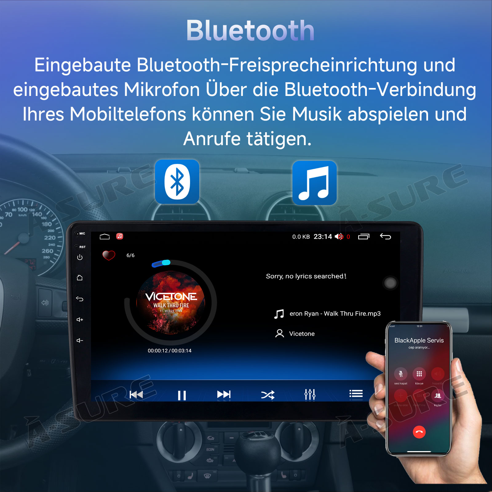 9 Zoll Touchscreen CarPlay Android Autoradio Für Mercedes C-Klasse W203 W209 - 9 Zoll Mit Carplay, Android Auto & Rückfahrkamera 9 Zoll Navi Radio