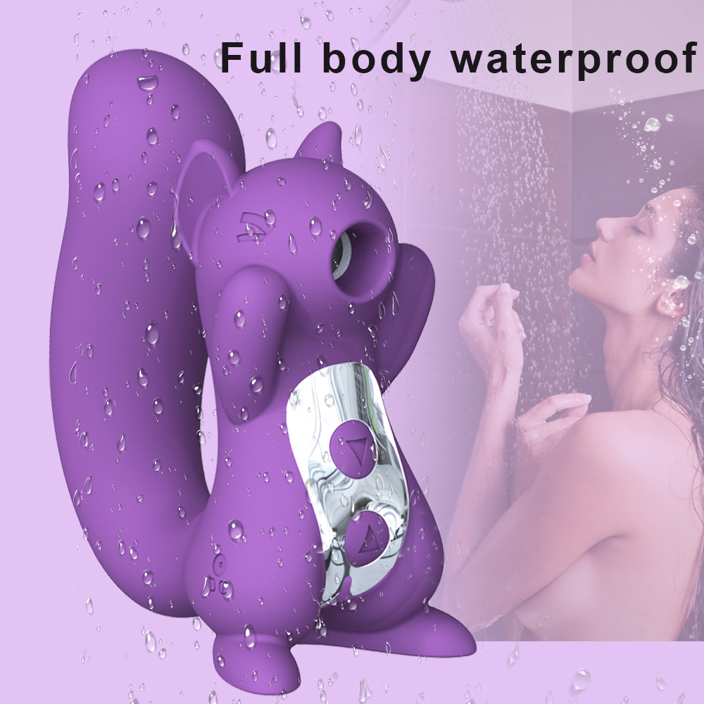 the squirrel sex toy Wild Ride Pink 5 Function Rechargeable Waterproof Suction Massager 4.2 Inch  - Hott Love Extreme