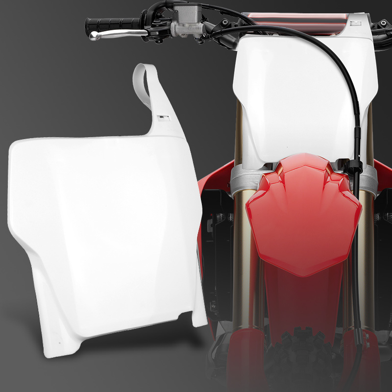 White Front Number Plate For Honda CR125R/CR250R/CRF250R/CRF450R (2004–2007)