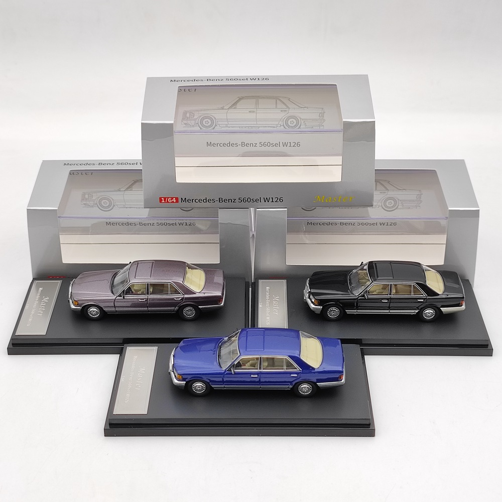 4R-254 Master 1/64 メルセデスベンツ 560SEL W126 Master 1:64 Mercedes-Benz 560sel W126 (Red Pig) Diecast