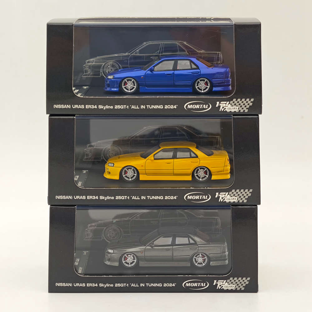 Mortal 1:64 Skyline URAS ER34 Limited Diecast Model Car