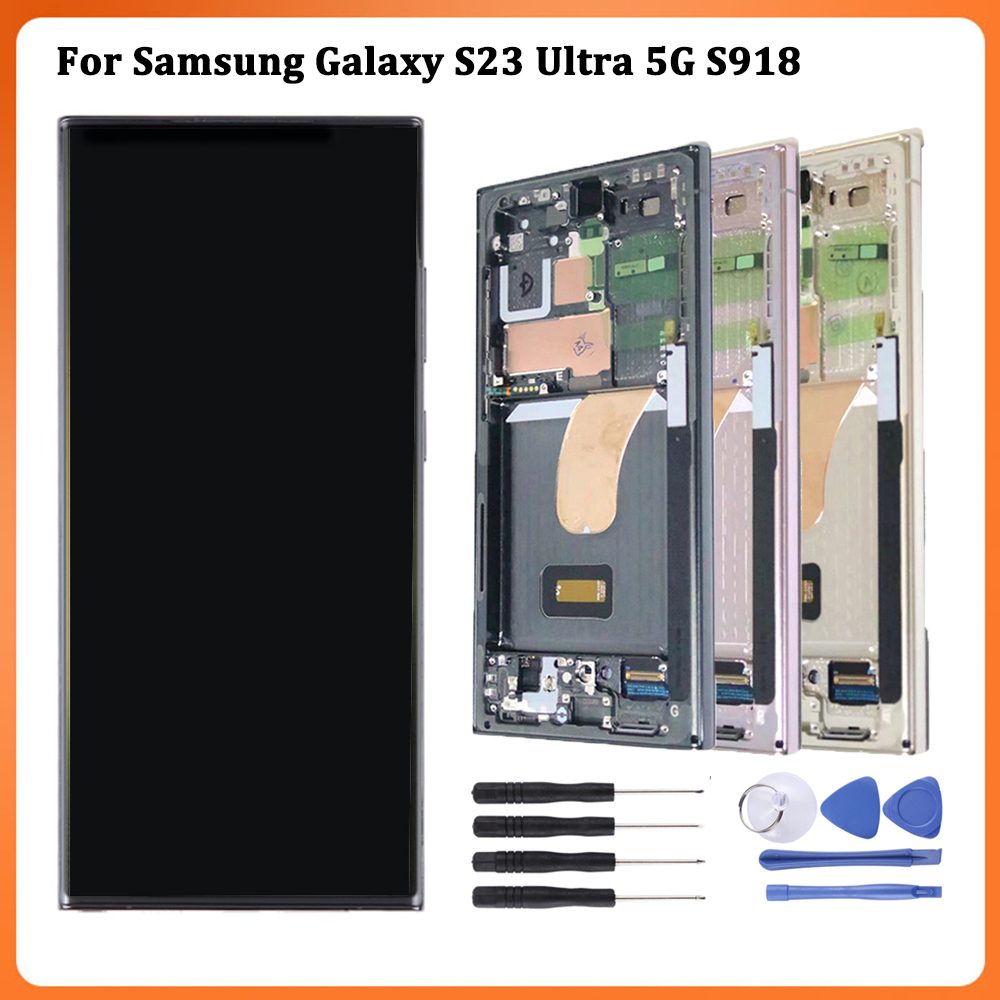 OLED Display For Samsung Galaxy S23 Ultra 5G S918 LCD Touch