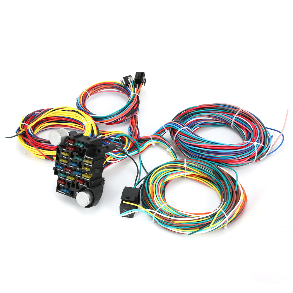 21 Circuit Wiring Harness Car Hot Rod Street Rod Rat Rod Chevy Ford