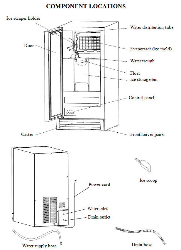 15" Wide BuiltIn Automatic Indoor Ice Maker 50 lbs/day Thor Kitchen