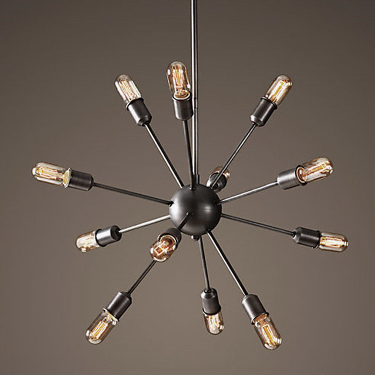 Ceiling Sputnik Vintage Industrial Pendant E27 12 Heads Edison Light Chandelier 6285129430639 | eBay