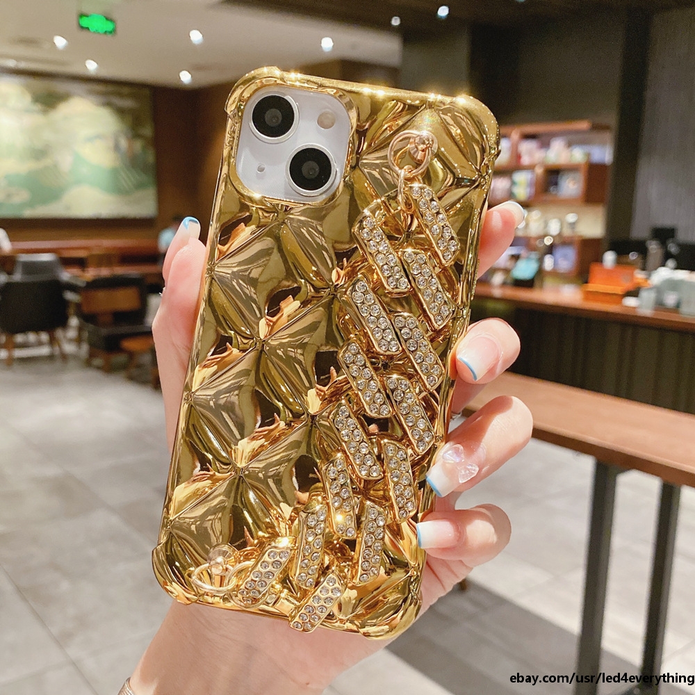 For iPhone 15 Pro Max 14 13 12 11 XR XS MAX Luxury Rhinestone