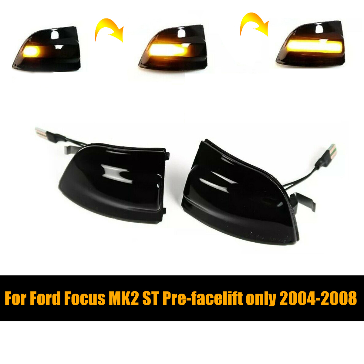 2X Für Ford Focus MK2 ST 04-08 Links+Rechts LED Spiegelblinker Blinker