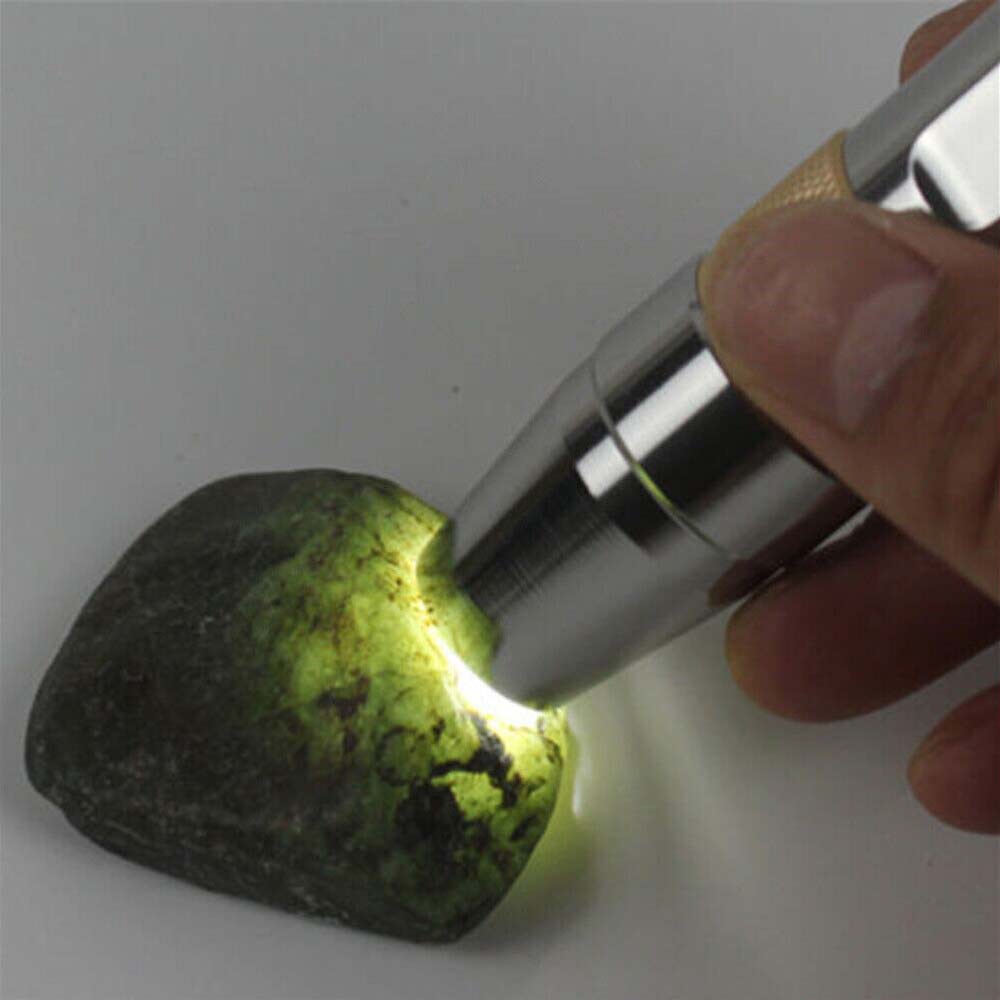 Lampe Torche LED UV 395NM Argent - Inspection Gemmes Et Minéraux