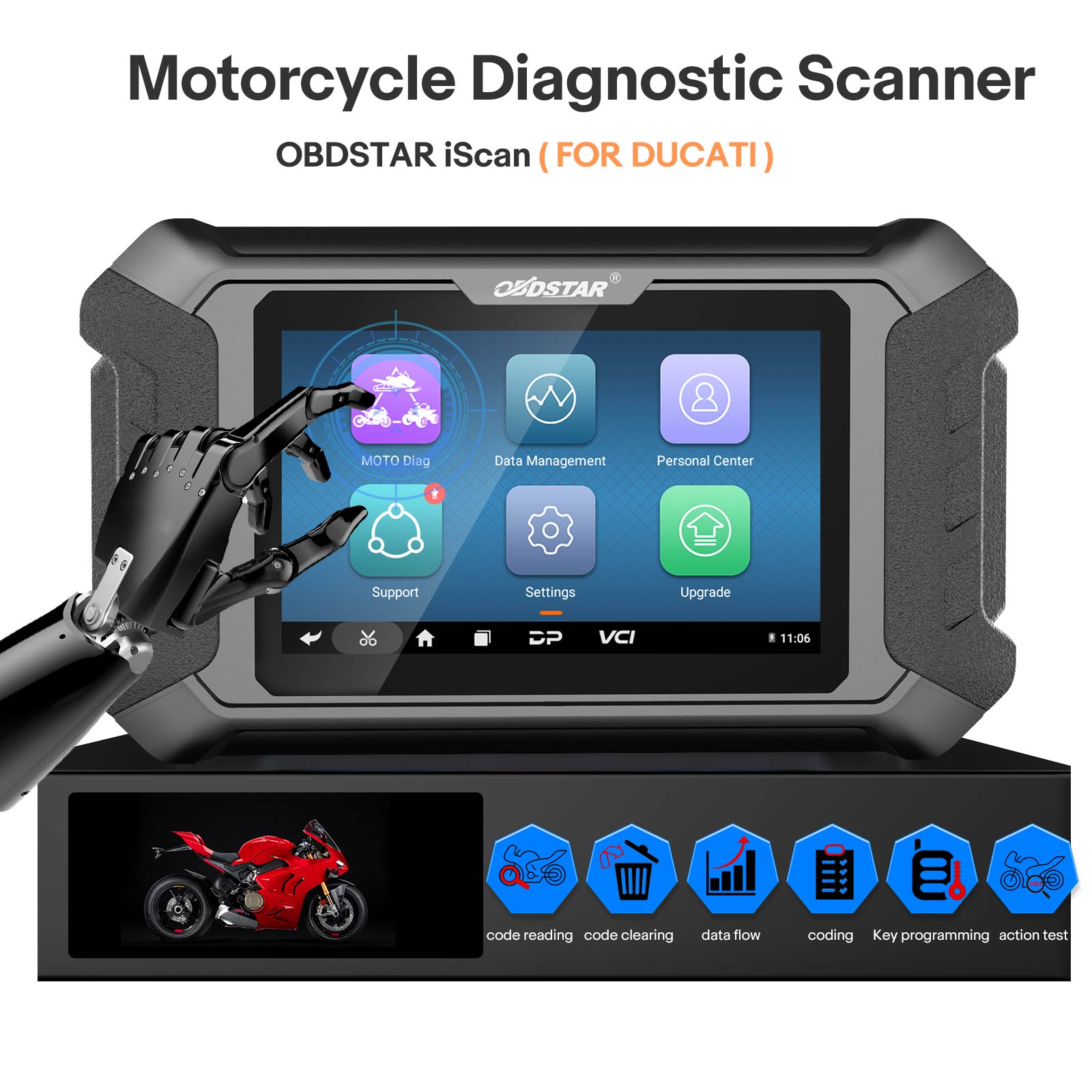 ガンオン アカウント OBDSTAR iScan for DUCATI Motorcycle Diagnostic Scan Ke-y
