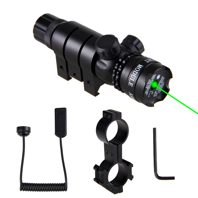 Gewehr Taschenlampen Jagd Fackel Lampe Grüner Dot Laser Mit Schienen Berg