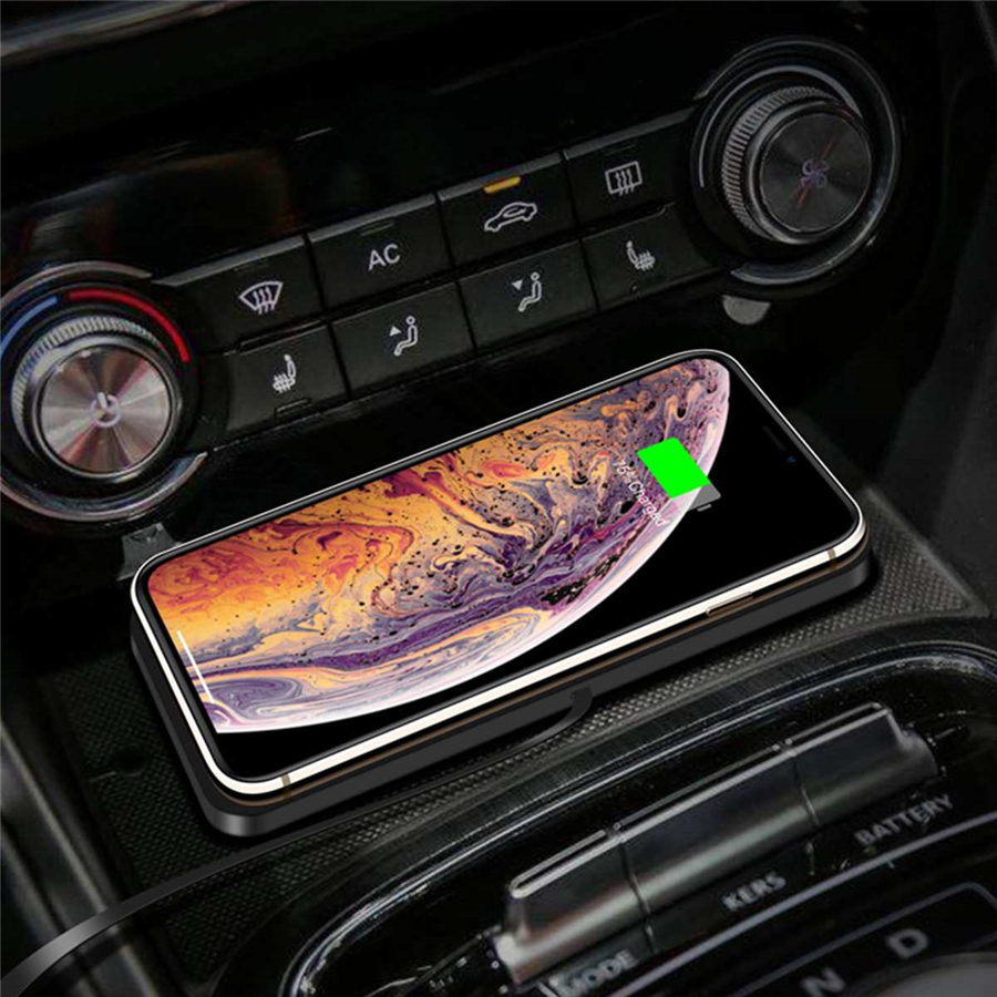 5//7.5//10W C1 Car Qi Wireless Charger Pad Fast Charging Dock Station Non-Sli G5I9