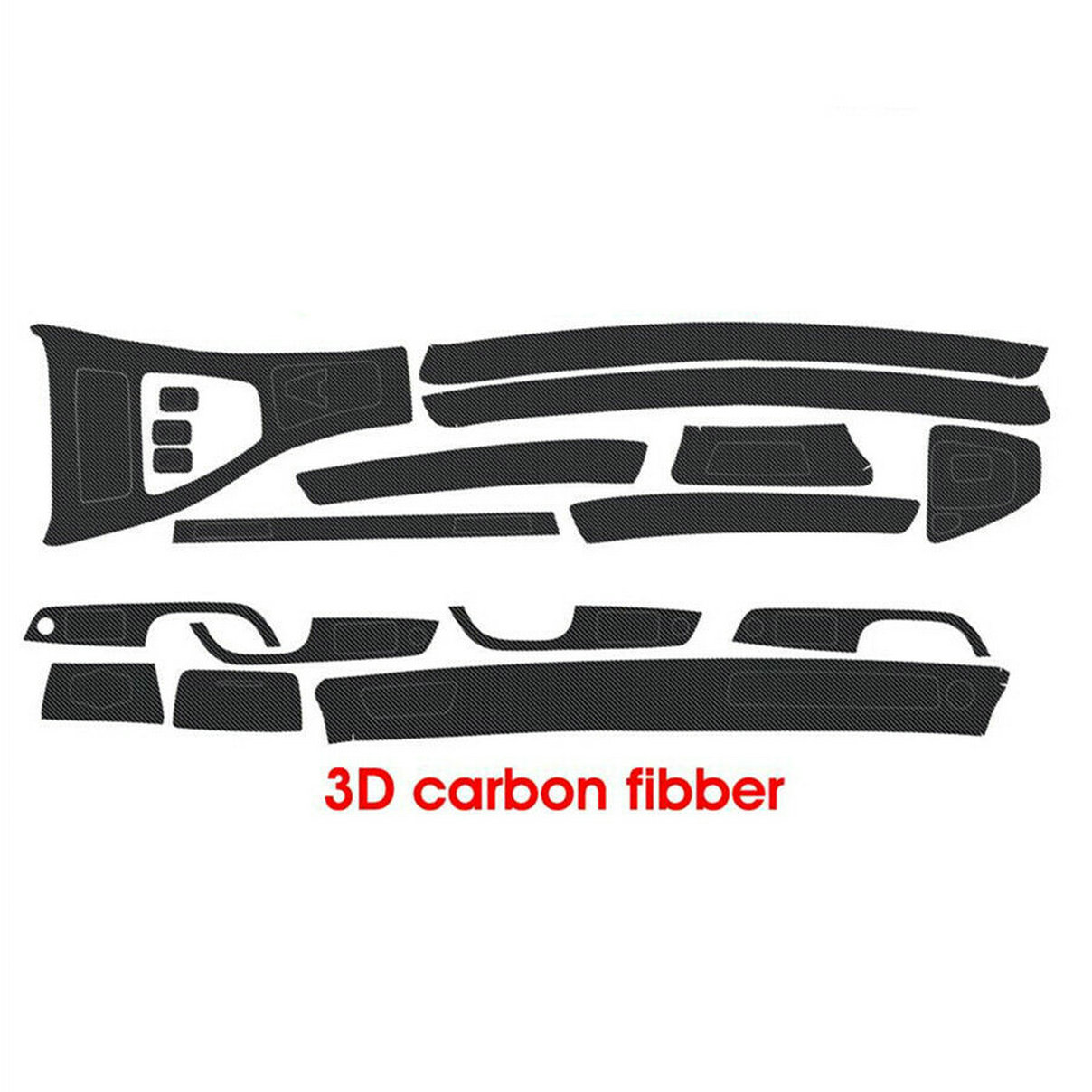  Car Center Console Panel Trim AC Vent Air Conditioner Sticker Carbon  Fiber Decal fits for BMW E90 E92 E93 2006 2007 2008 2009 2010 2011  Accessories (Version B) : Automotive