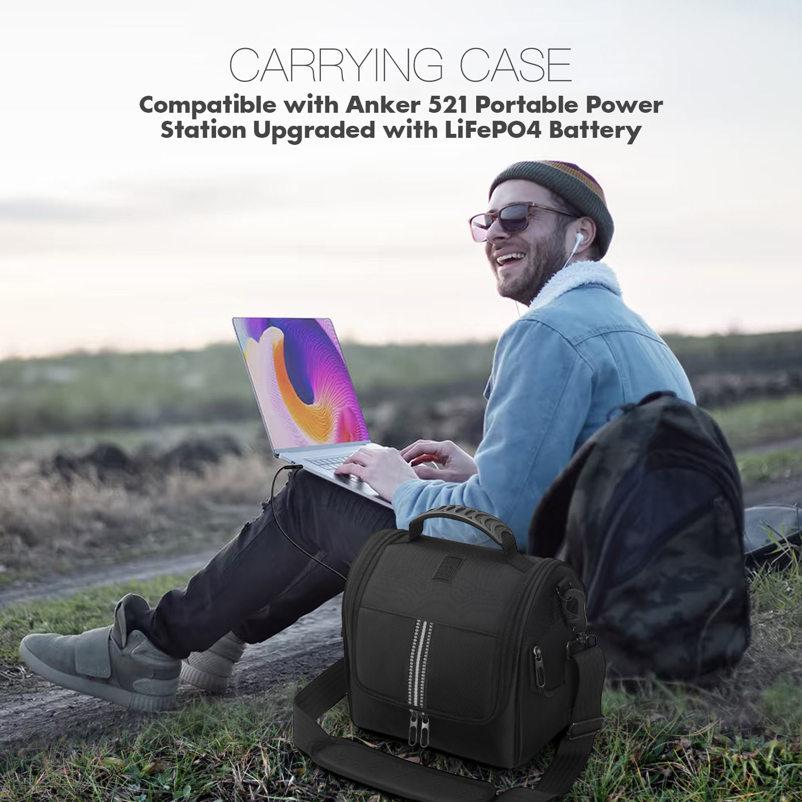ANKER 521 Portable Power Station + ケース 【公式通販】