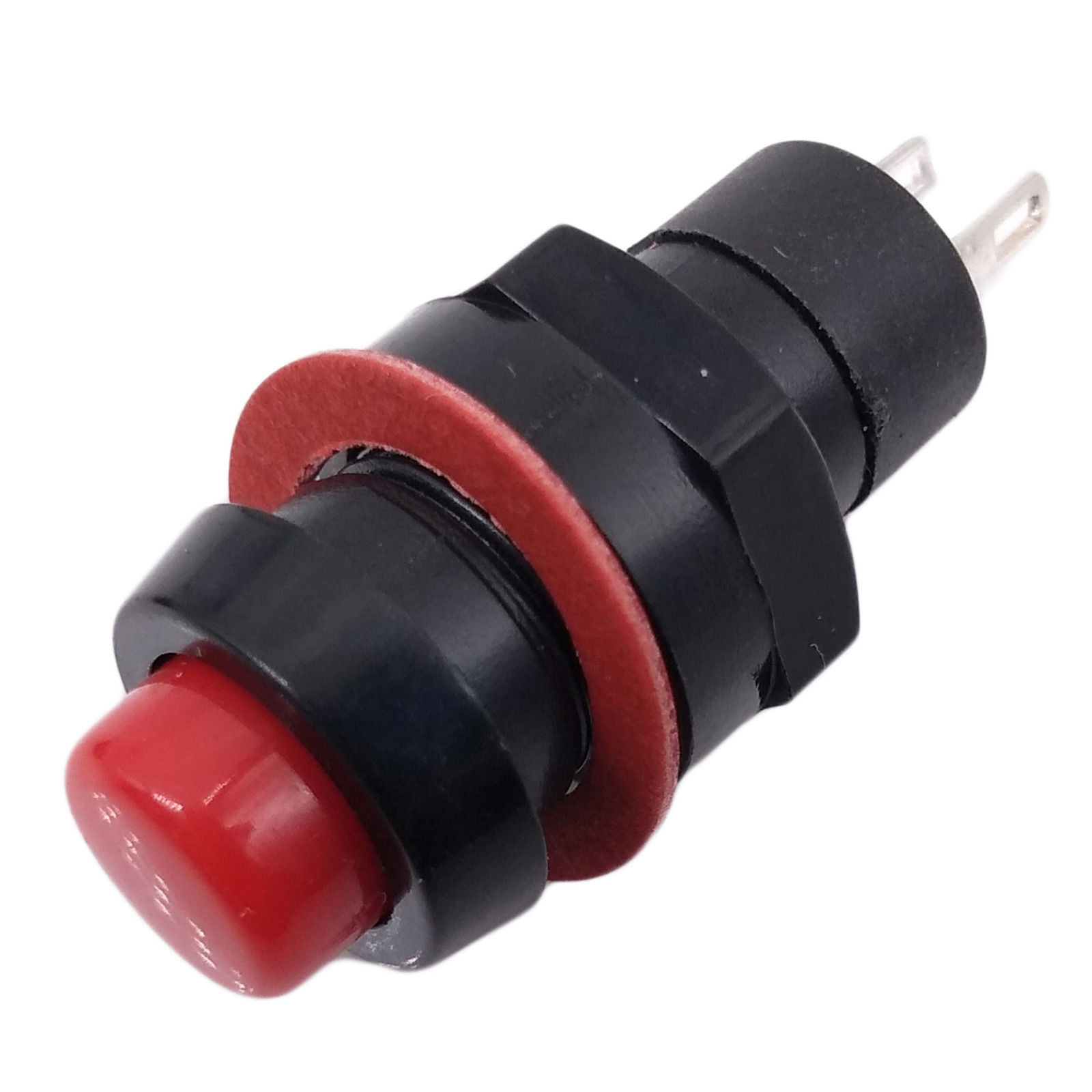 10pcs Maintained ON/OFF SPST SelfLatch Push Button Switch 10mm Round