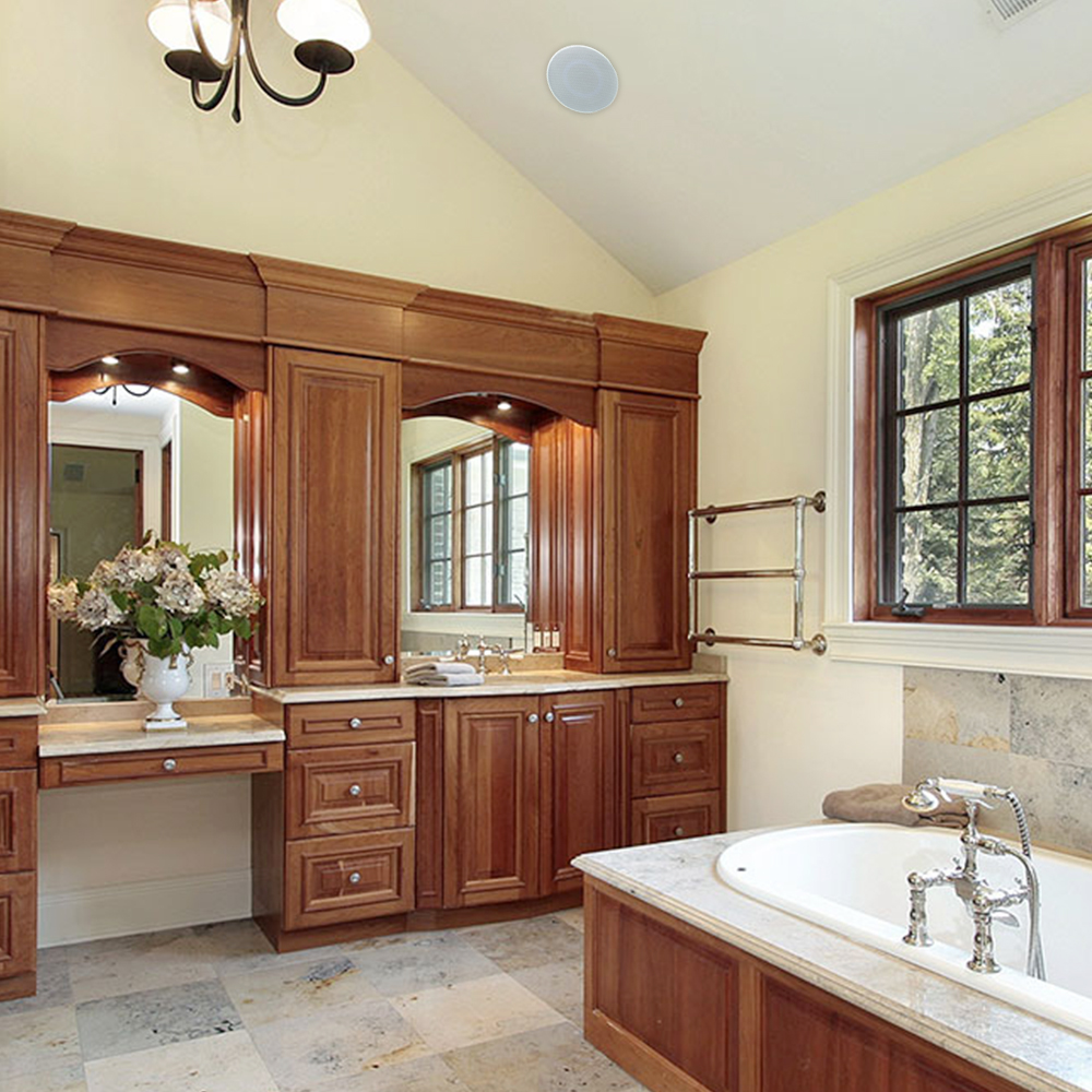 bathroom in wall stereo system