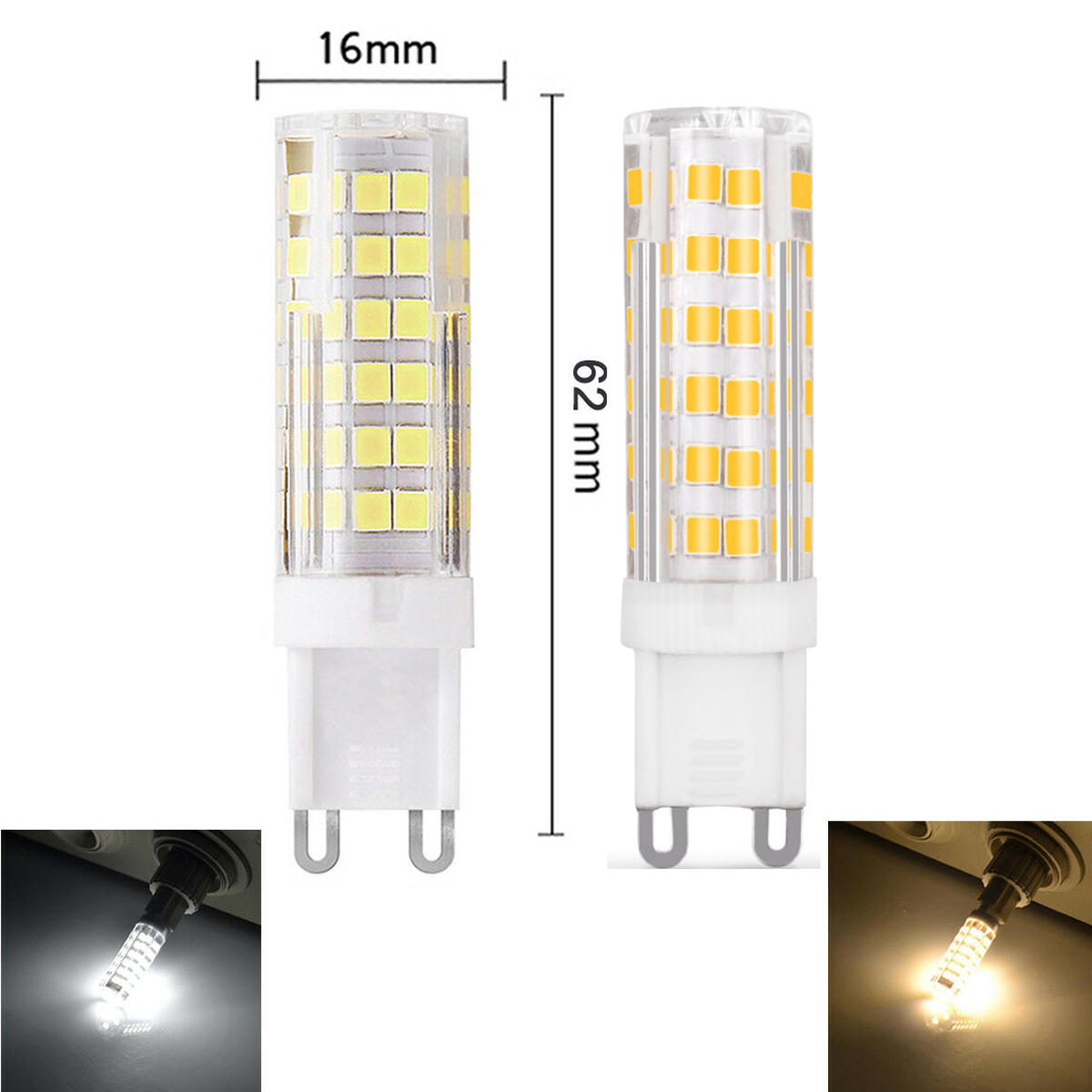 10X Ampoule G9 LED Mini Glass Spotlight No Flicker COB LED G9 6W 9W 12W  220V Chandelier Light Replace Halogen Lamp Bombillas - AliExpress