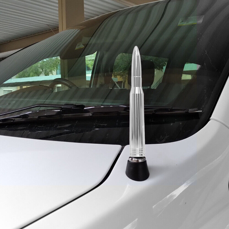 Chrome Radio Antenna Base Cover Trim For Ford F150 Raptor (2009-2015) - Stylish Car Decoration