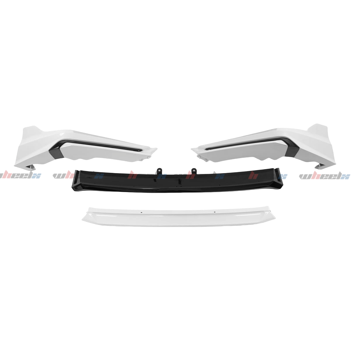 Front Spoiler Lip Splitter Kit For 2022-2024 Honda Civic Gloss