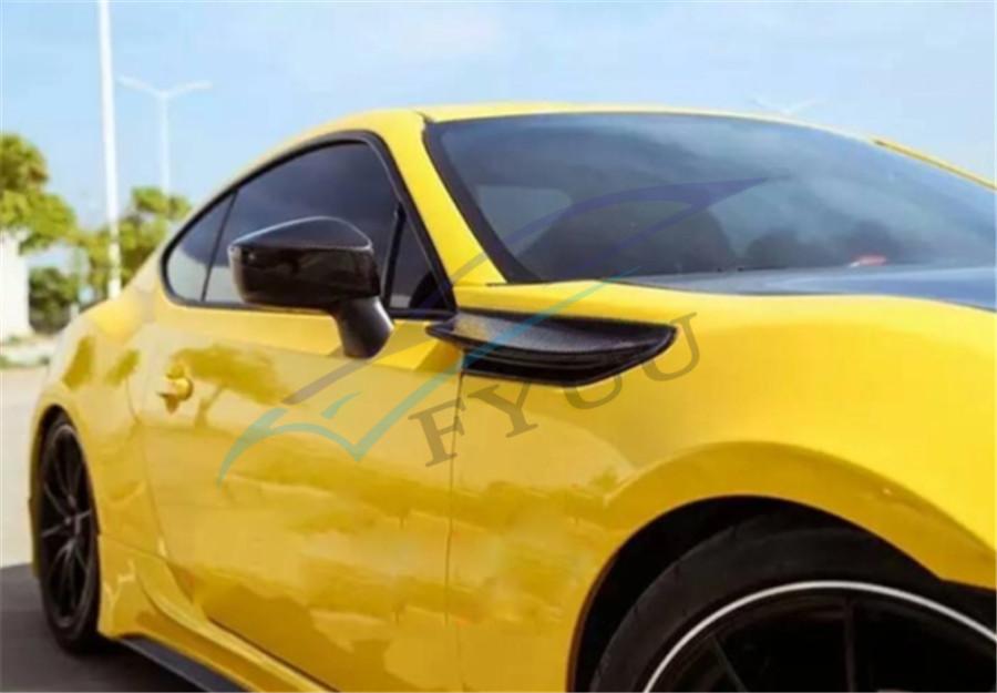 2 Pcs Carbon Fiber Car Side Fender Fin For Subaru BRZ Toyota 86 GT86