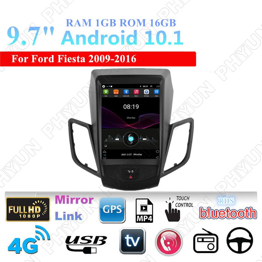 For 2009-2016 Ford Fiesta Stereo Radio Head Unit 9.7 Android 10.1 GPS Navi  WIFI