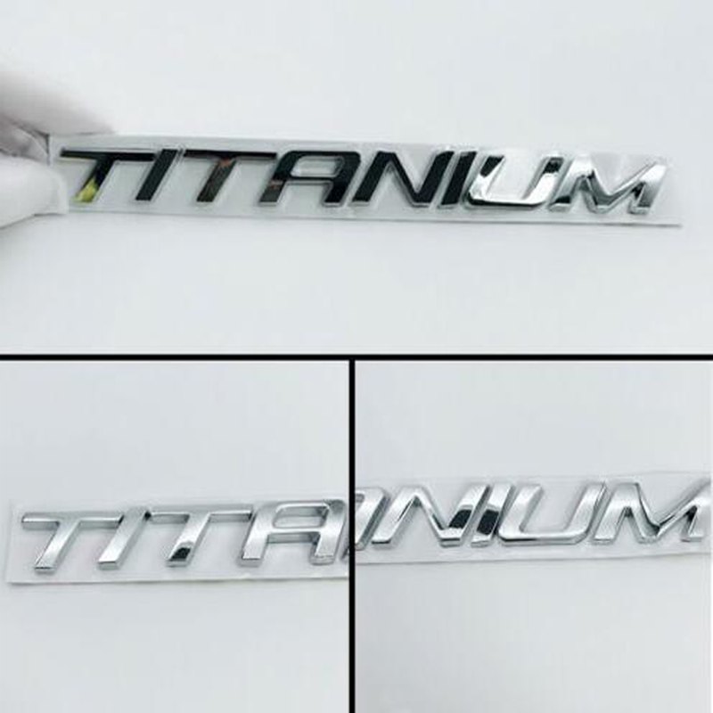 1x New TITANIUM Badge Decal Emblem Car Sticker For Ford Kuga Mondeo ...