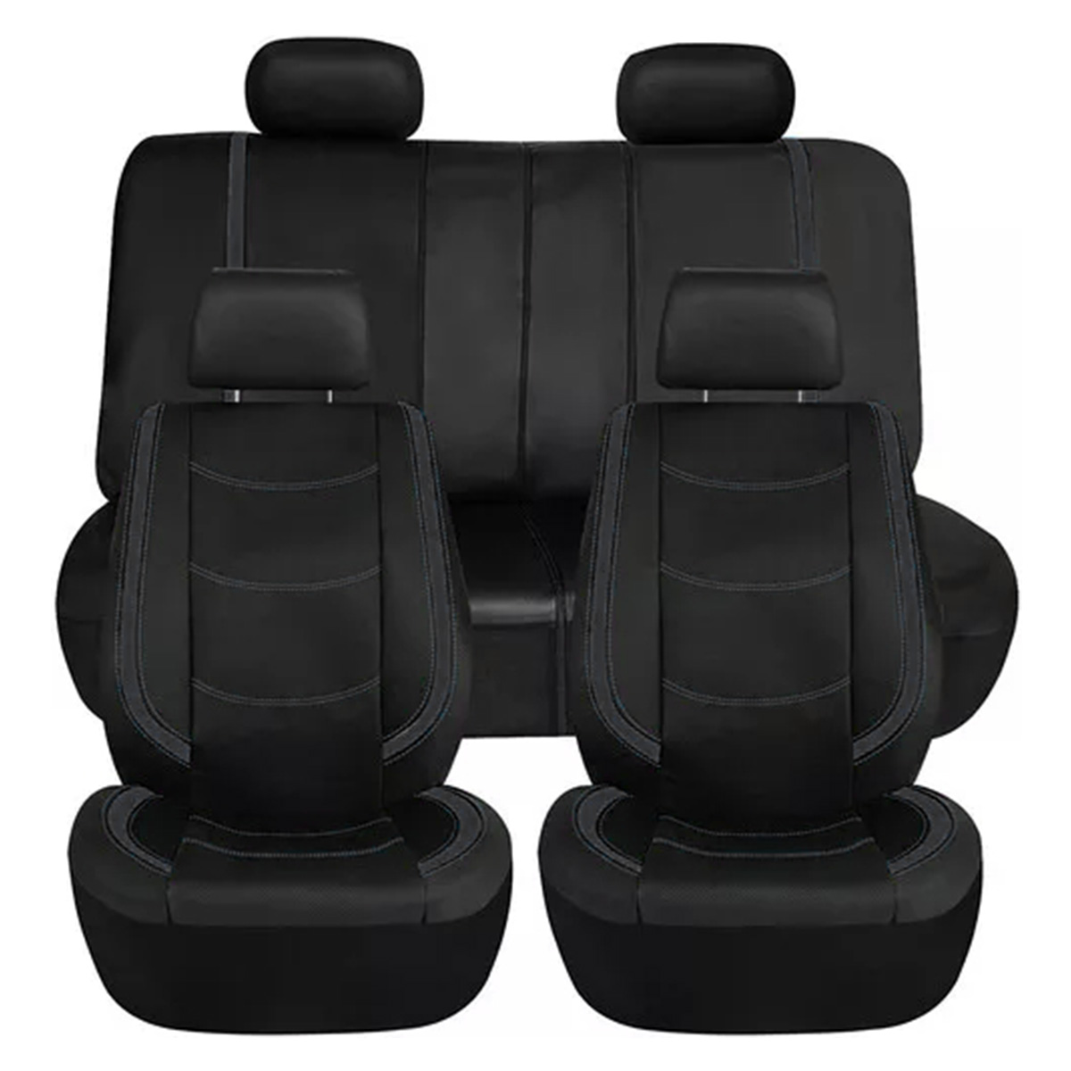 thumbnail image 2 of PU Leather Full Set Car Seat Covers For Toyota Corolla – 5 Seats, Airbag Friendly, Waterproof 2 of 6