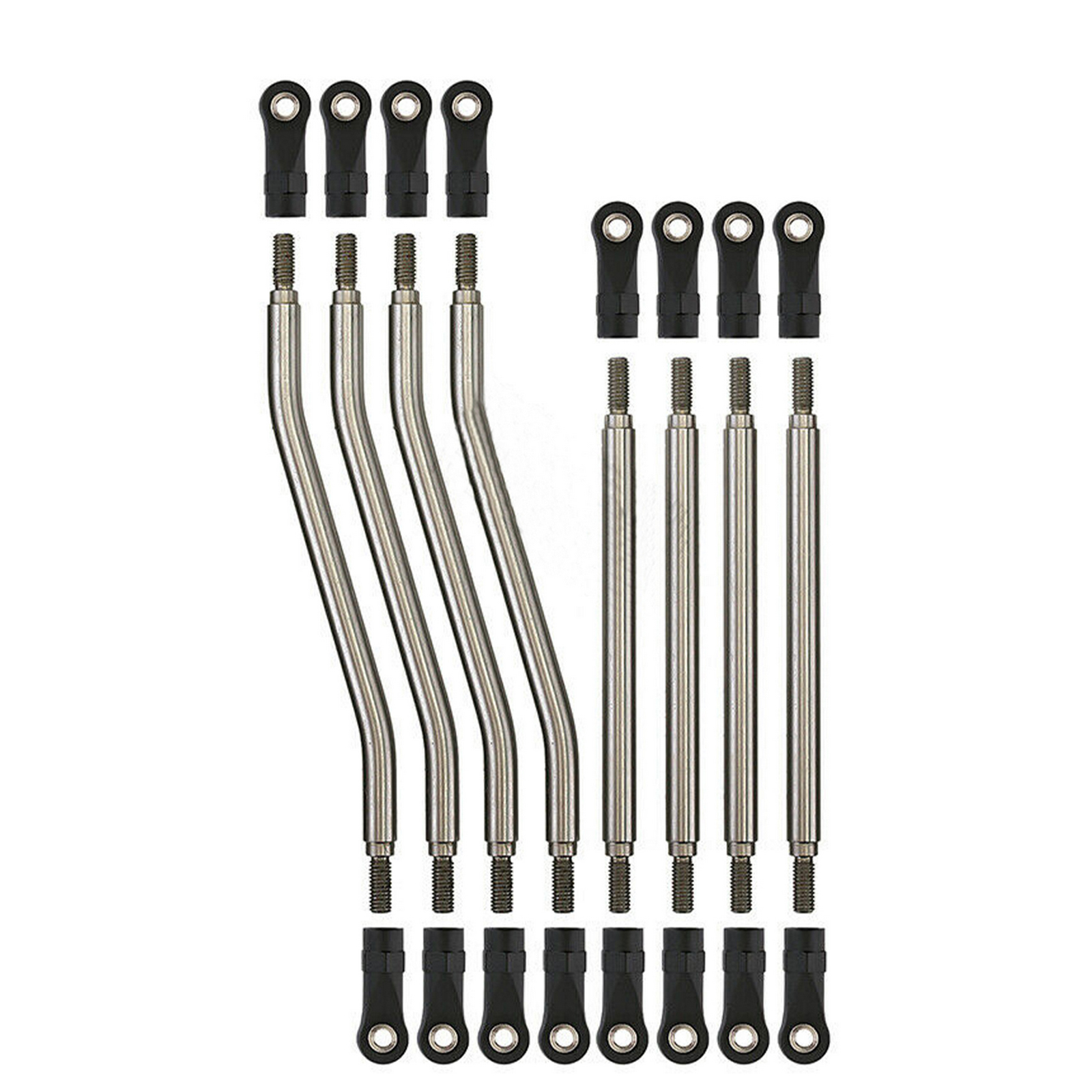 8Pcs Metal Steel 1/10 RC Car 6mm Link Rod End For Axial 8Pcs Metal Steel 1/10 RC Car 6mm Link Rod End For Axial