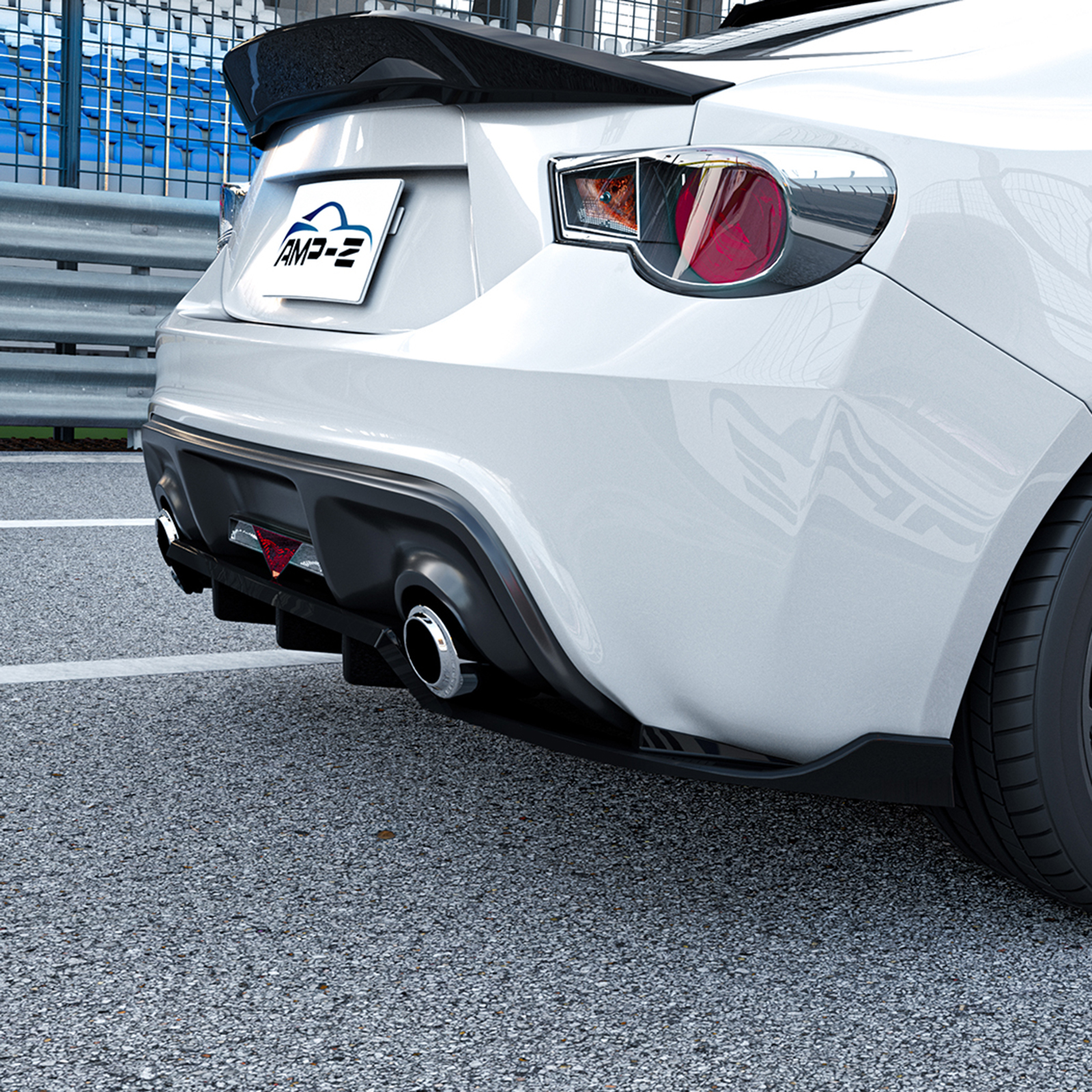 Gloss Black Rear Bumper Diffuser Lip For Subaru BRZ Toyota GT86