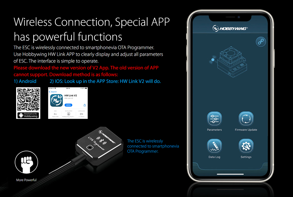 HOBBYWING Program Card LCD/LED/OTA Brushless ESC Programming Box