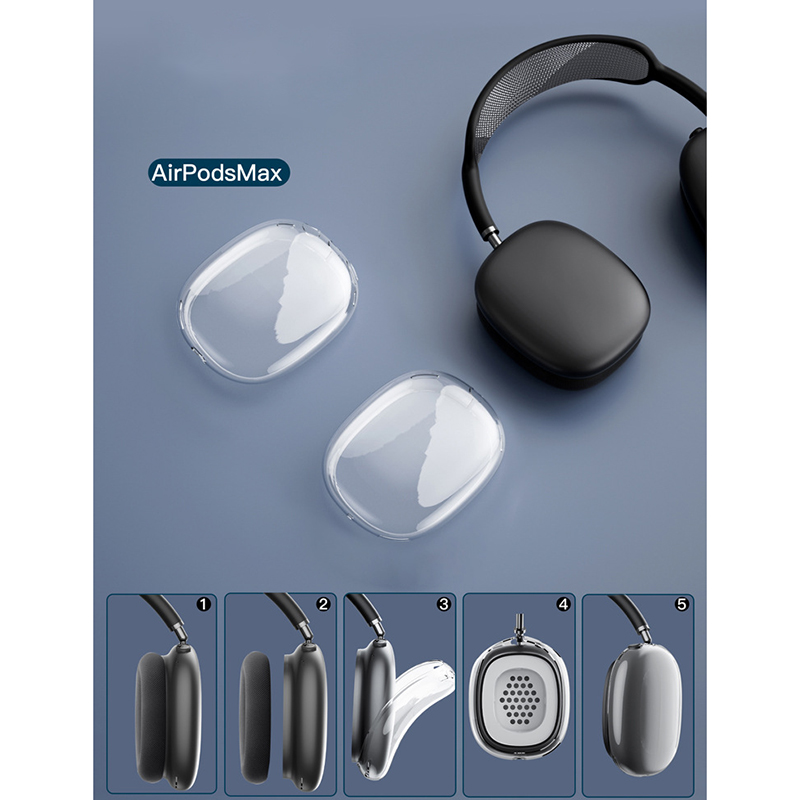 For Apple AirPods Max Headphone Clear Shockproof Soft Anti-Scratch