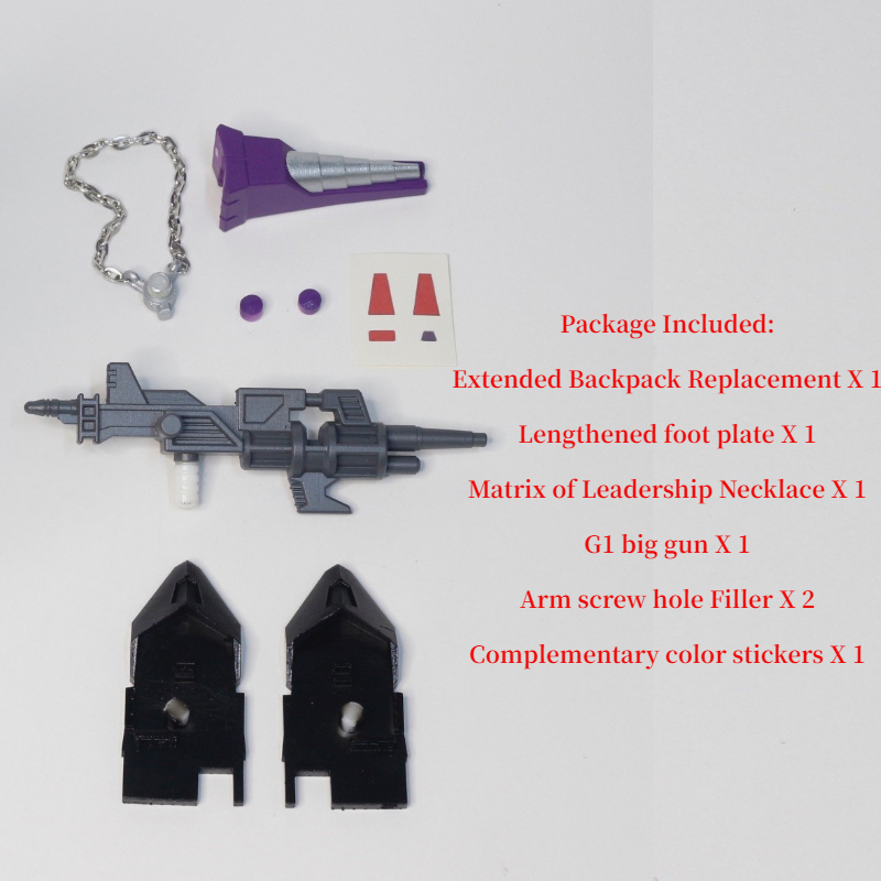 ジュラルドン ZX Studio Foot Sole Backpack Necklace Weapon Upgrade Kit For