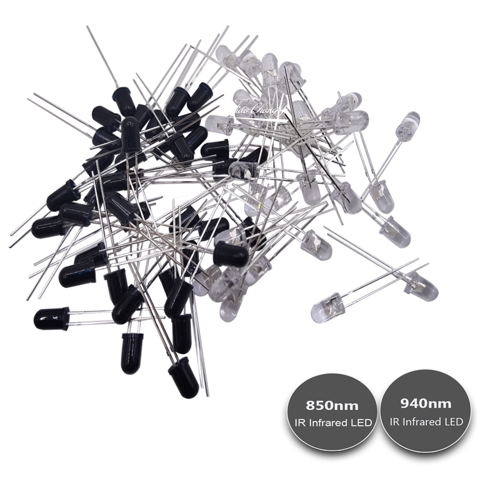 1W IR LEDs 850nm Infrared SMD LED Diodes for Surveillance CCTV Carema