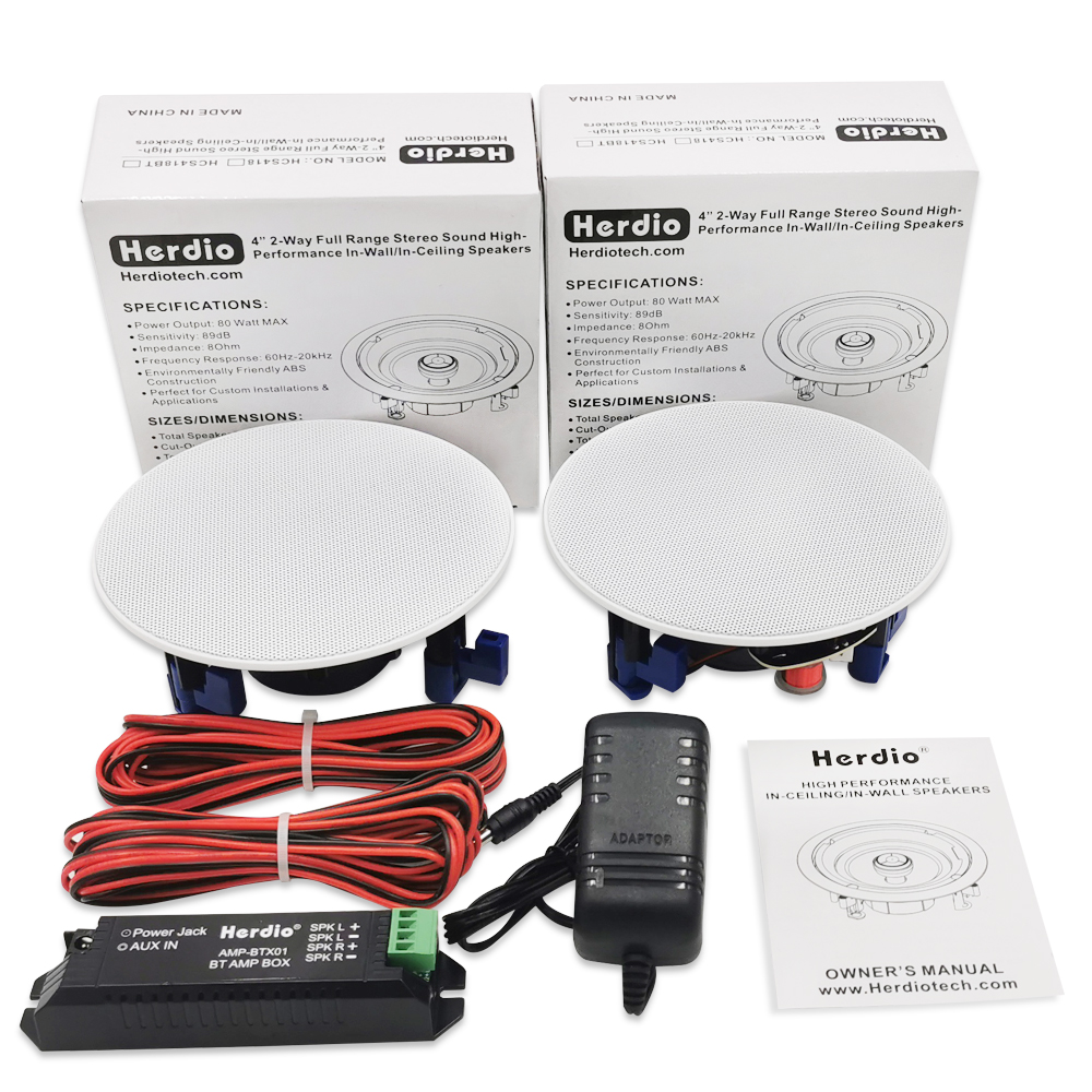 Pair of 160 Watts 2-Way bluetooth Flush Mount Bathroom ceiling Home speakers | eBay