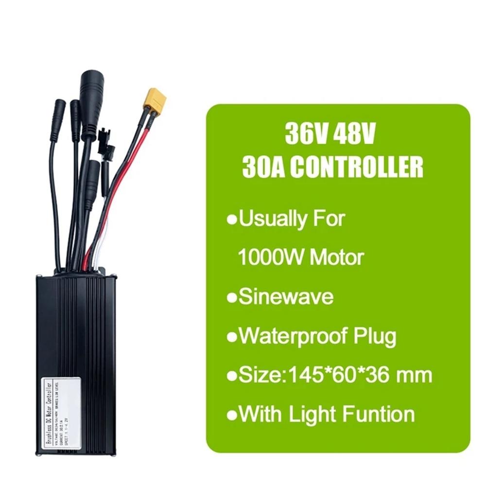 Kit Contrôleur Vélo Électrique 5 En 1 – 36V/48V 1000W – Avec Écran LCD S966, Frein, PAS, Accélérateur
