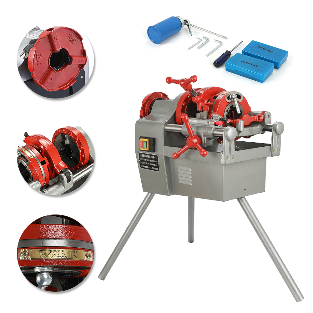 Electric Pipe Threader Machine (1/2" 2") Threading Cutter, Deburrer Z1TR2 eBay