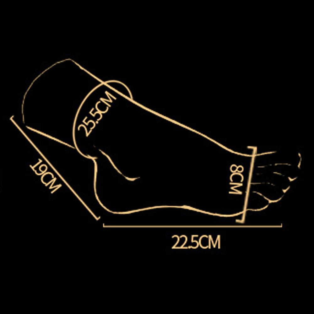 Gold Silicone Foot Model Female Feet Realistic Display 22.5cm Toes Fixed