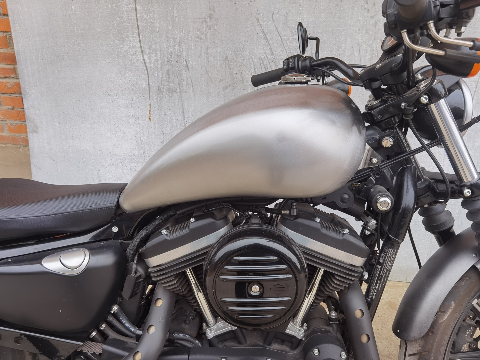 Fit For Harley Sportster 2007-2022 2008 Silver Petrol Gas Fuel