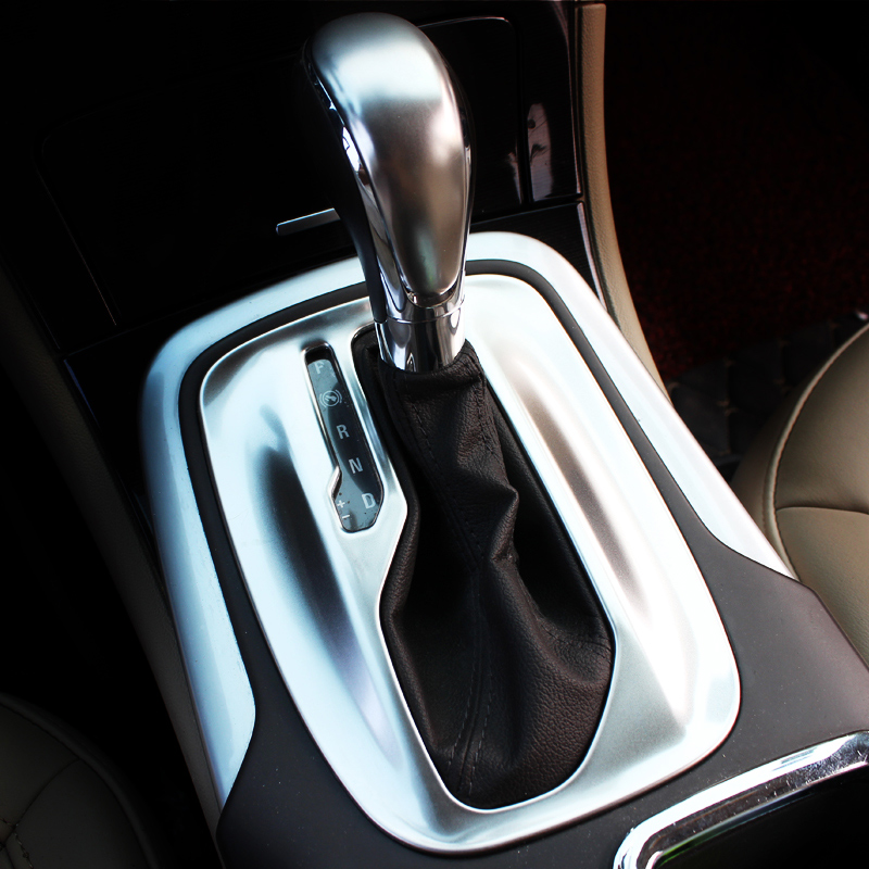 Console Gear Shift Knob Cover Trim Silver Steel 1PCS For Buick Regal
