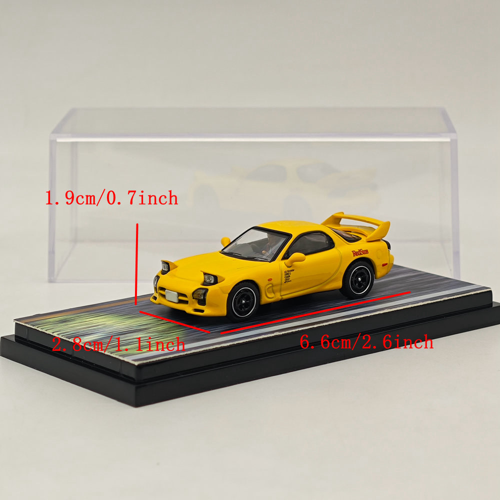 Hobby Japan 1/64 RX-7 FD3S RedSuns Initial D Open Headlights