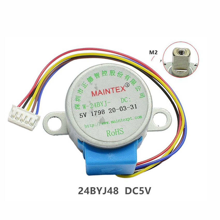 W-24BYJ48 Gear Stepper Motor DC5V 4-phase 5-wire Motor For
